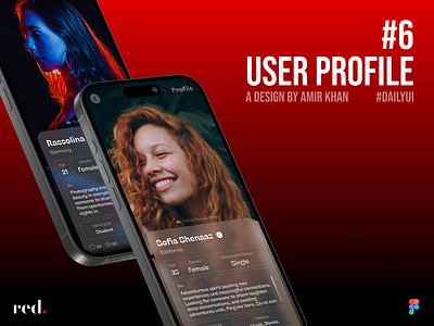 #6 User Profile - A Dating App app app design dailyui design ui ui ux user profile