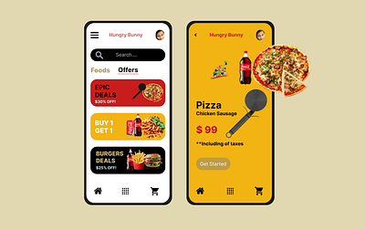 Food Delivery Application! advertise app branding delivery service design figma food application food delivery app food delivery service illustration mobile app restaurant ui uiux user experience user interface ux