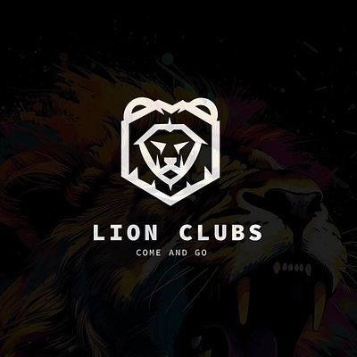 Lion Club Logo branding graphic design logo ui