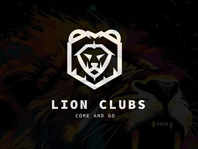 Lion Club Logo branding graphic design logo ui