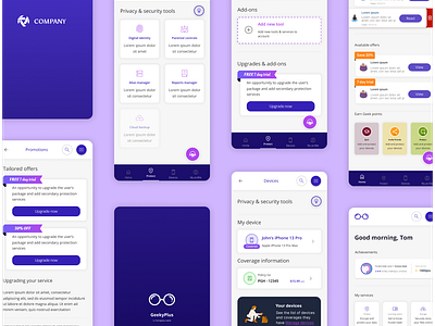 Defining a unifying strategy and redesign for a security app branding creative dashboard design design system design thinking figma mobile app security south africa ui design ux design