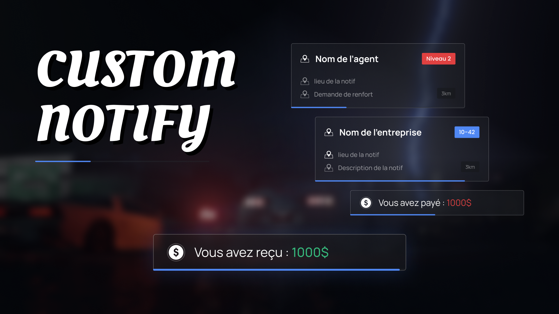 Custom Notify Fivem by Cyteui on Dribbble