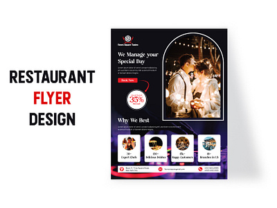 Restaurants Flyer design adds business chefs cooking customer delicious food design events flyer flyer food graphic design illustration leaflate party flyer restaurant template