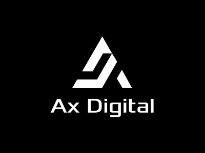 Ax Digital Wordmark Logo Design branding combination mark logo design emblem logo graphic design illustration logo logo design ui wordmark logo