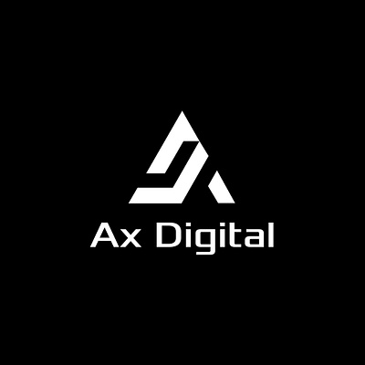 Ax Digital Wordmark Logo Design branding combination mark logo design emblem logo graphic design illustration logo logo design ui wordmark logo