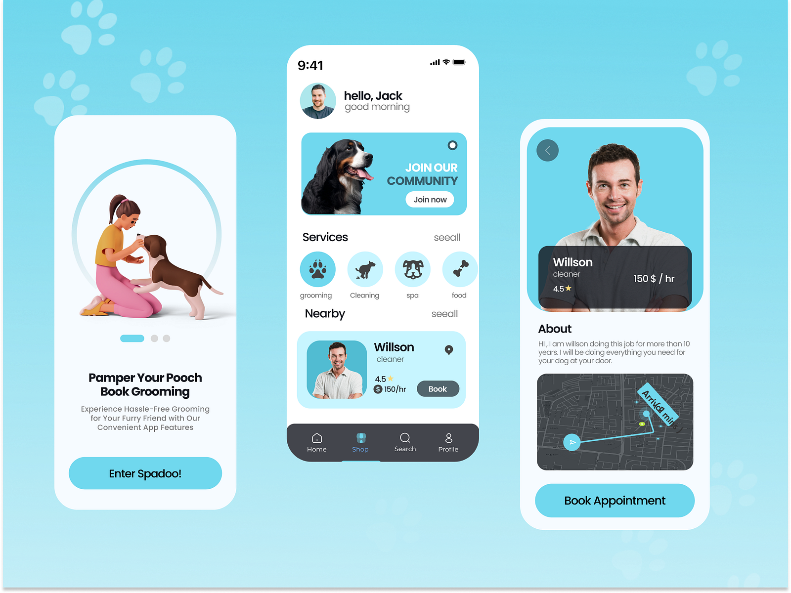 Dog Spa pet Spa App Design By Burhanul Islam On Dribbble dog-spa-pet-spa-app-design-by-burhanul-islam-on-dribbble