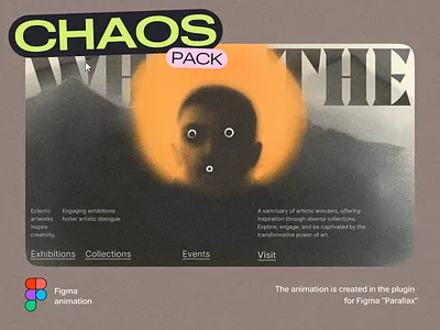 Man And Moon animation avant garde chaotic design exhibition graphic design halloween illustration landing page landingpage motion graphics mystery parallax sun trend ui userinterface ux web design webdesign