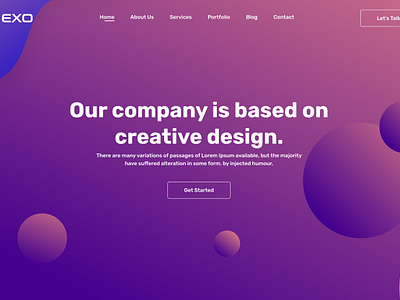 Creative Agency Banner Section Design branding landing pages product design redesign ui ui design user interface ux uxui design