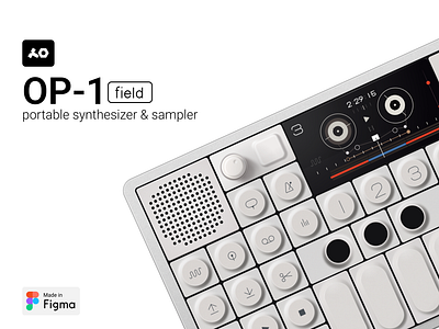 OP-1 field - Portable synthesizer & sampler - Made in Figma figma figma design figma drawing figma illustration graphic design made in figma op 1 field synthesizer ui design