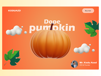 Pumpkin ui design pumpkin ui web design website design