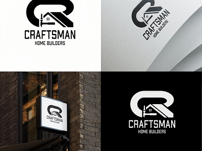 CRAFTSMAN | HOUSE CONSTRUCTION craftsman desain design house construction logo