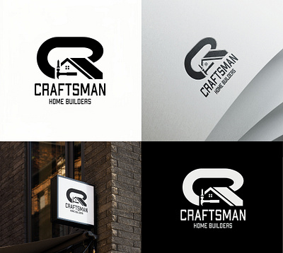 CRAFTSMAN | HOUSE CONSTRUCTION craftsman desain design house construction logo