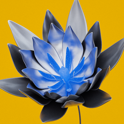 Black Lotus 3d b3d blender branding design graphic design illustration visual design