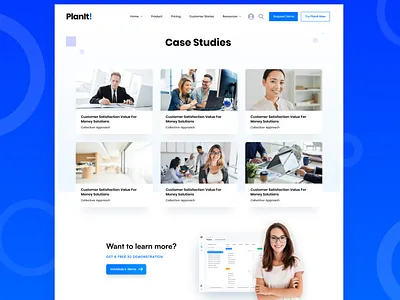 Case Studies Blog Design app branding clean design illustration logo ui web website white