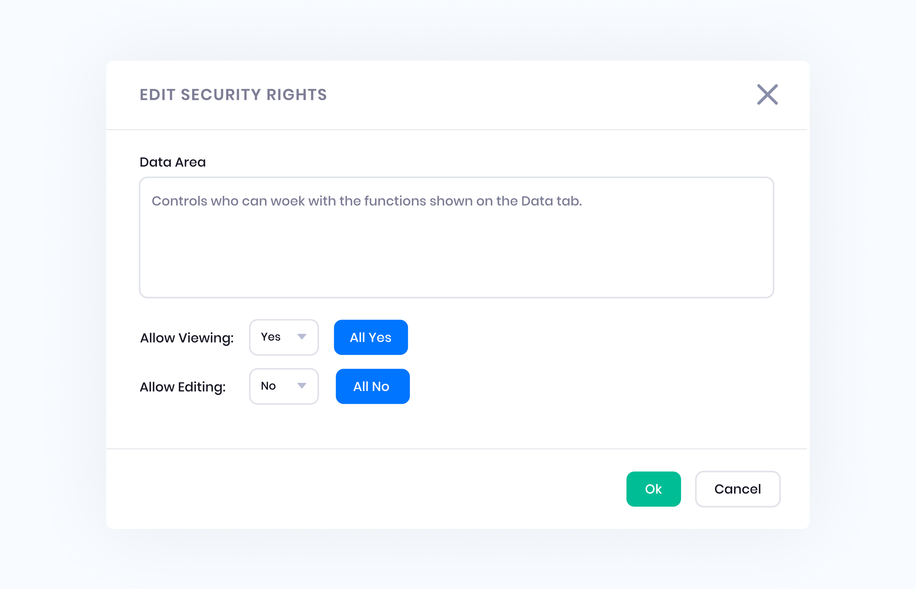 Security Modal UI app clean design ui web website white