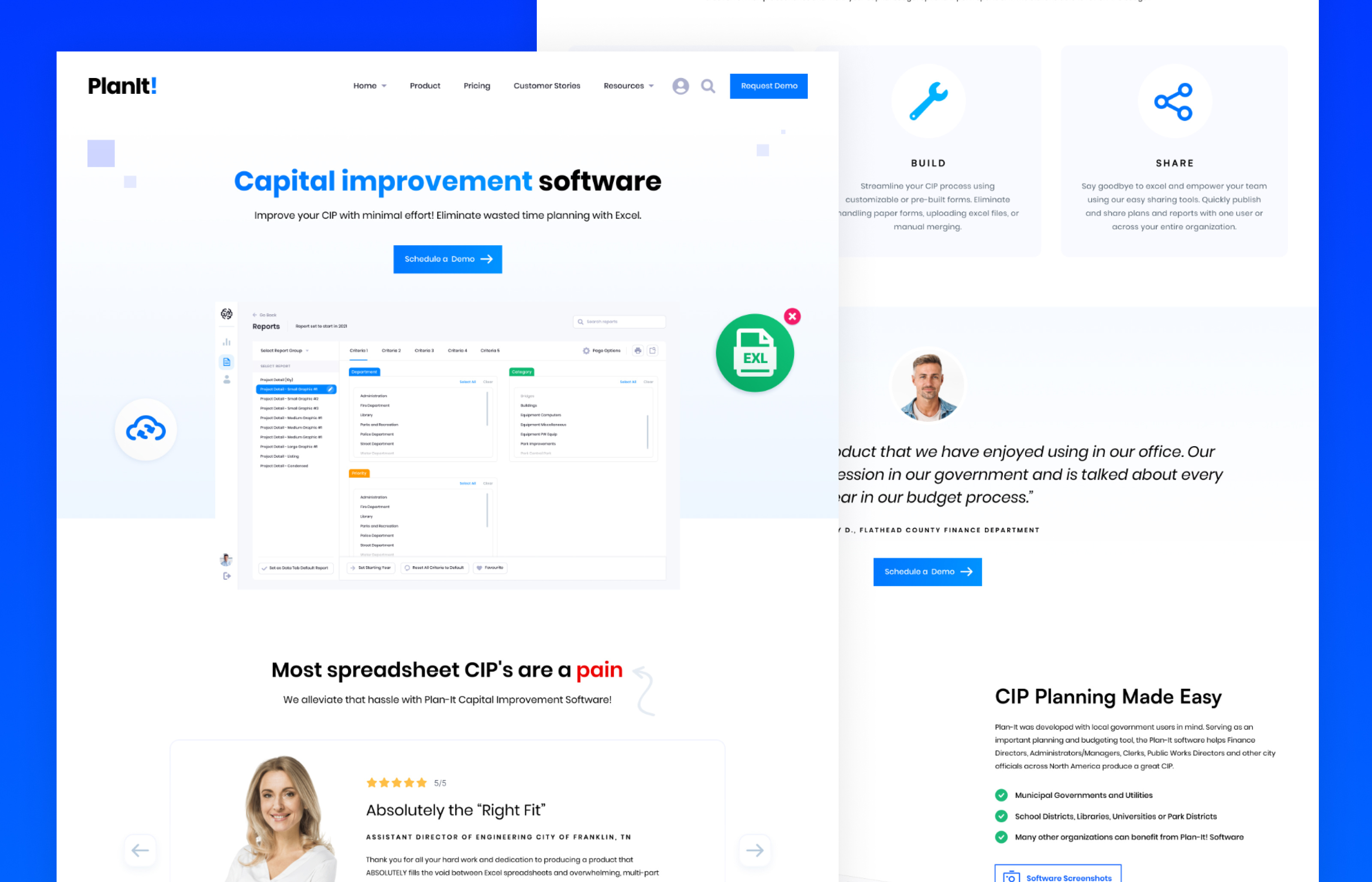 Tech Landing Page Design app branding clean design ui web website