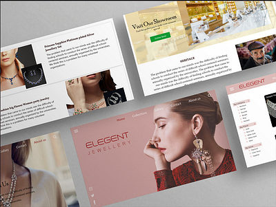 Elegant Jewellery Website adobexd ecommerce graphic design jewellery ui website