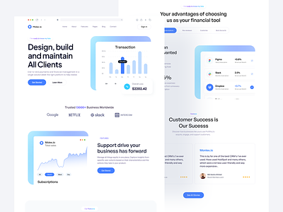 SaaS Website Design Monlex.io design landing page minimal design monlex.io saas saas header saas landing page saas management website saas visual design saas web design saas website design ui uidesign visual design webdesign website website design