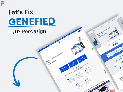 Genefied Redesign | Using Figma design figma redesign ui webdesign
