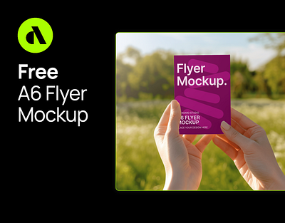 Free A6 Flyer Mockup With Holding Hands artboard studio branding design flyer mockup flyer mockup design flyer mockup template free free flyer mockup free mockup template free template graphic design illustration mockup