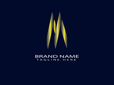 M brand letter logo 3d animation branding graphic design logo motion graphics ui