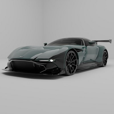 Aston Martin Valkyrie - Made in Blender (sound on) 3d animation audio editing automotive blender color grading colour grading davinci resolve motion graphics