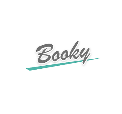 Booky logo -- daily UI branding dailyui