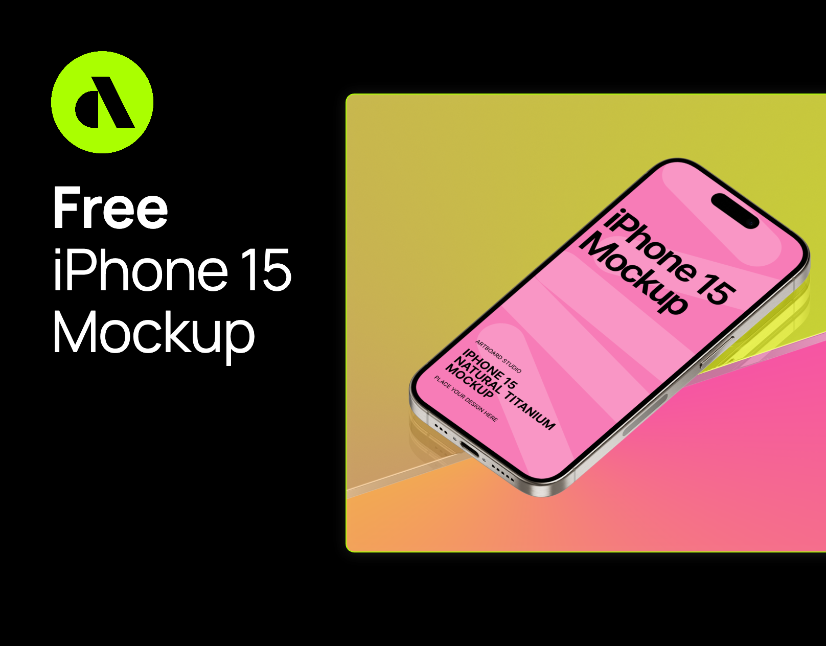 Free iPhone 15 Pro Mockup On Glass Surface app design artboard studio branding design free free iphone 15 mockup free iphone mockup free iphone15 mockup free mockup free mockup template iphone 15 iphone 15 mockup iphone mockup template iphone15 mockup ui uiux design