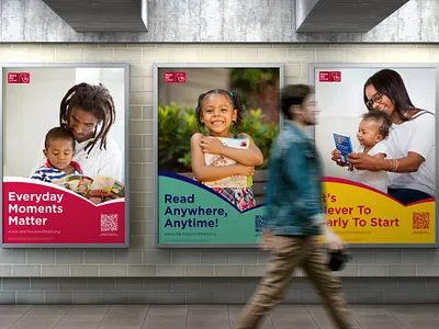 Reach out and Read branding design graphic design poster