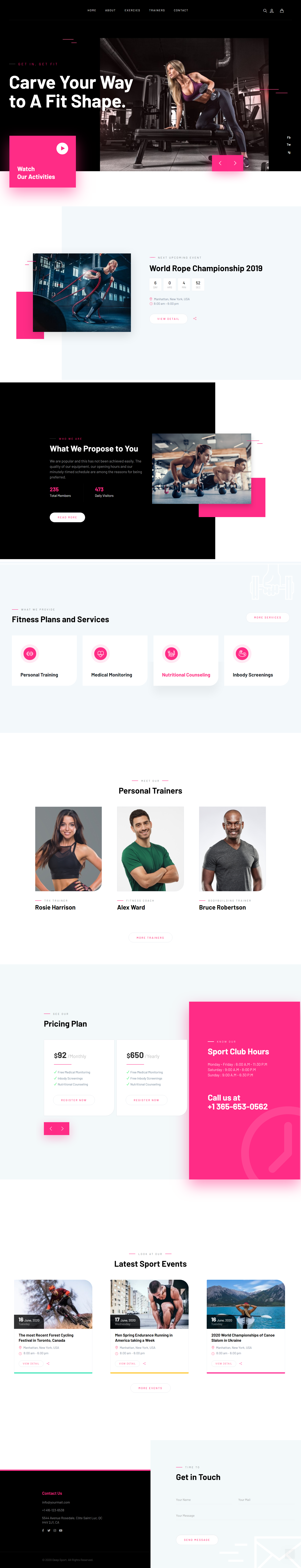 SPORT WEBSITE DESIGN branding design elementor elementor pro landing page design webdesign webdevelopment websitedesign wordpress
