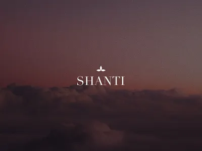 Shanti logotype brand branding design icon illustration logo typography vector