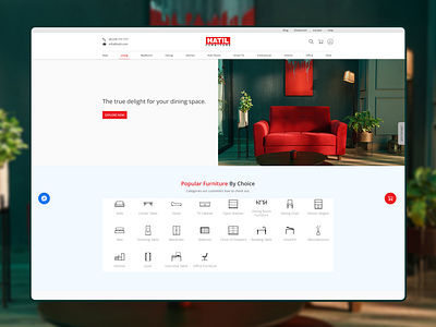 HATIL FURNITURE Website Re-Design app design full website design furniture website hatil furniture home page landing page mobile app mobile design problem solving product design redesign website responsive design saas ui ui ui design ui ux ux ux design web design website design