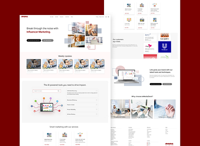 Website Design for a Digital Information Service provider app design illustration typography ui ux vector