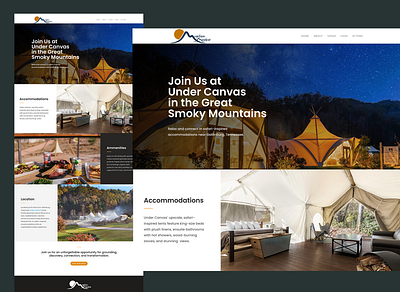 Mountain & Meadow Retreats Website branding design event mobile retreat ui ux website