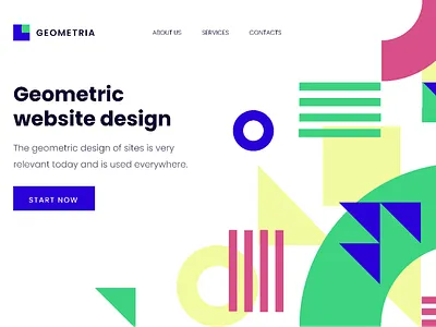 веб-сайт графически оформленный branding ui