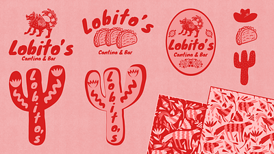 Lobito's Logos branding design graphic design logo mexican tacos