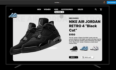 User Experience for a sneakers webpage app branding design graphic design illustration logo ux vector