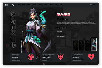 Select Fighters Gaming Interface design ui