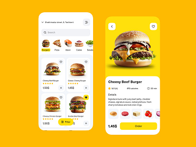 Food Delivery App beautiful design composition concept design figma graphic design photoshop typography ui ux web design