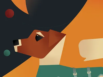 Legendary Tails - The Cosmos canine cosmos dog futurism illustration laika legendary mystic mutt pupper puppy retro retro futurism space tails