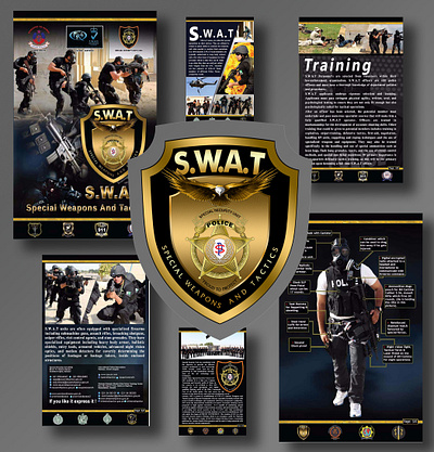 Brochure Design for State Police Department 3d animation branding brochure design flyer graphic design media print social
