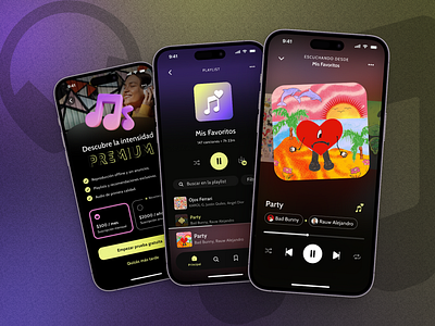 Daily UI #009 - Music Player app design mobile ui