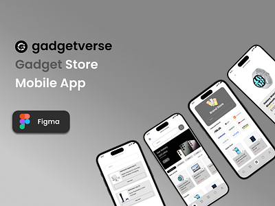 Gadgetverse - Online Gadget Shop Application app gadget store mobile online shop ui