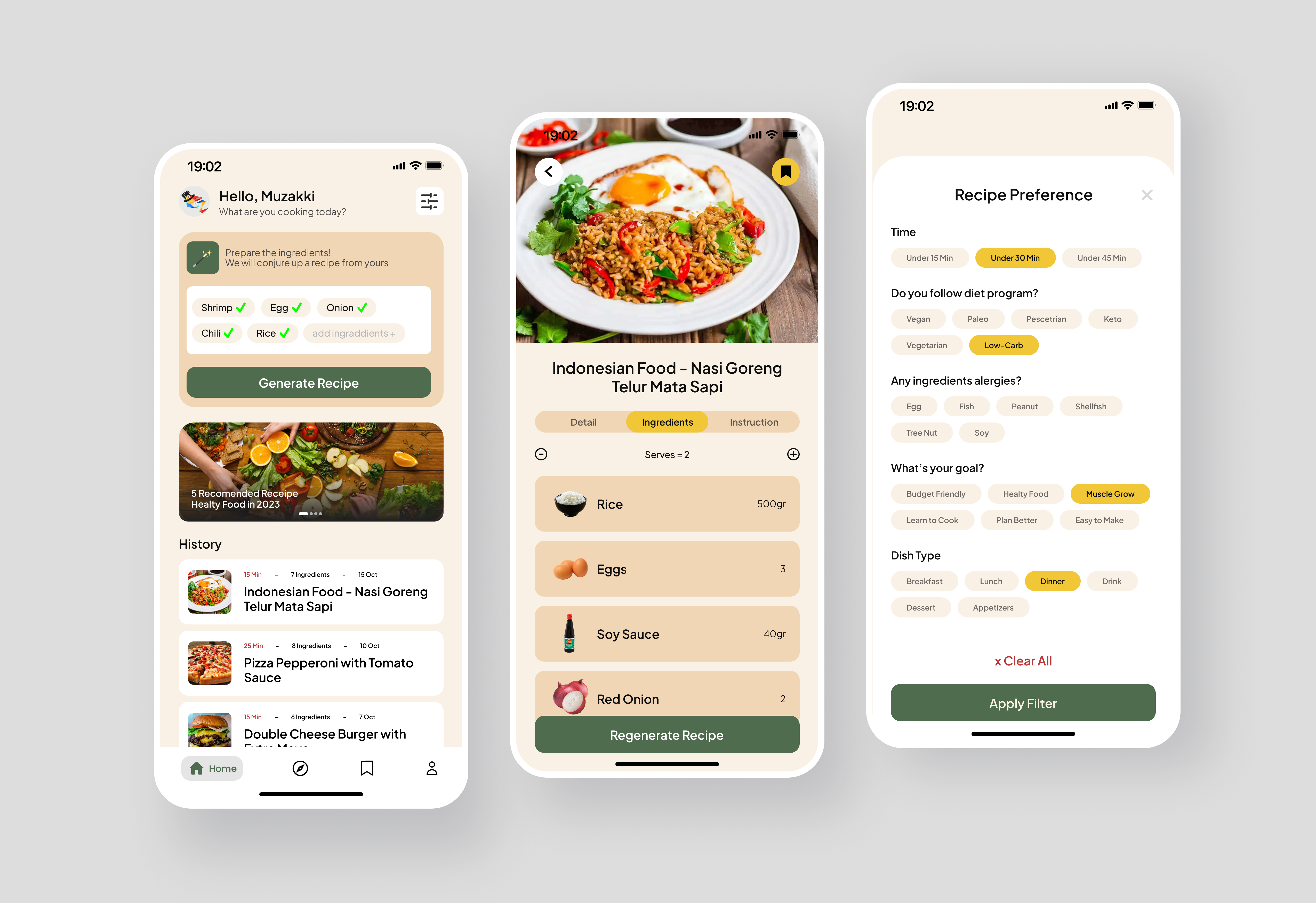 Genarator Receipe App🍳 graphic design ui