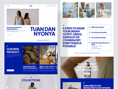 Tuan dan Nyonya Ecommerce - Fashion Store clothing design designer ecommerce fashion homepage landing page store ui ui ux uidesign ux website