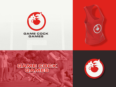 Design Logo for Game Cock Games brand clean cock design game graphic design icon illustration logo minimal vector
