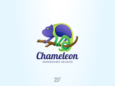 Chameleon 3d amazing logo animal art awesome logo branding chameleon colorful creative design forest gradient logo graphic design green identity illustration logo logos modern purple