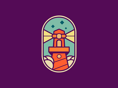 Lighthouse for Zeppelins branding design illustration logo vector watchtower