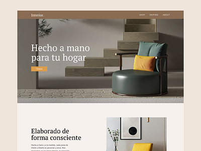 Furniture Landing page Web Design architecture branding figma furniture graphic design hero interior design premium web design