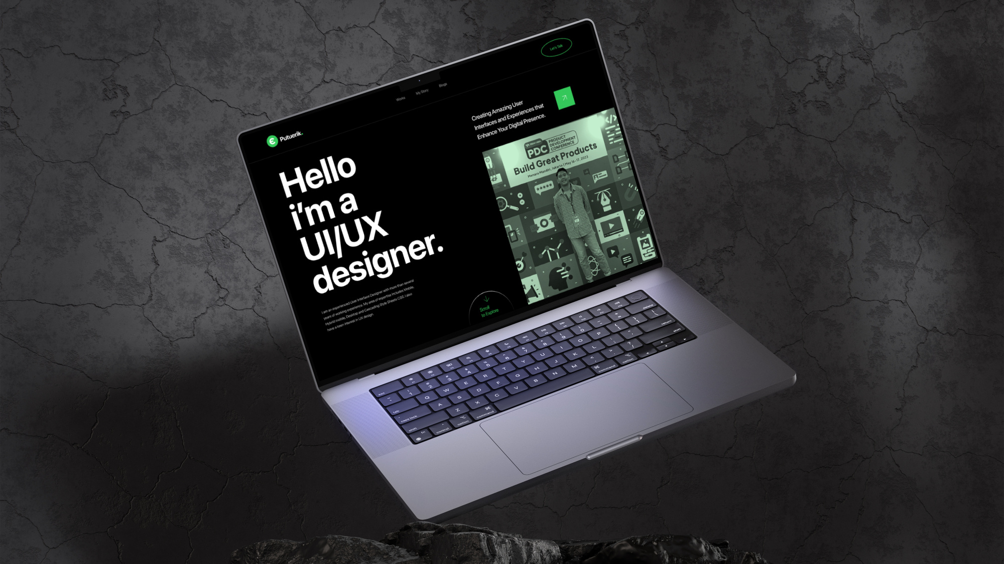 Personal UI/UX Portofolio Landing Page by Erik Setiawan on Dribbble